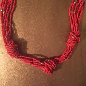 Orange Beaded Necklace