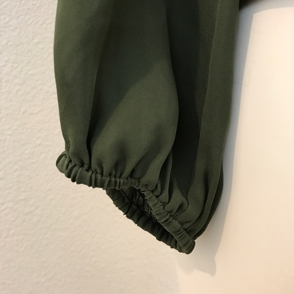 Joie V-neck Silk Tie Neck Tassel Blouse - Picture 2 of 8