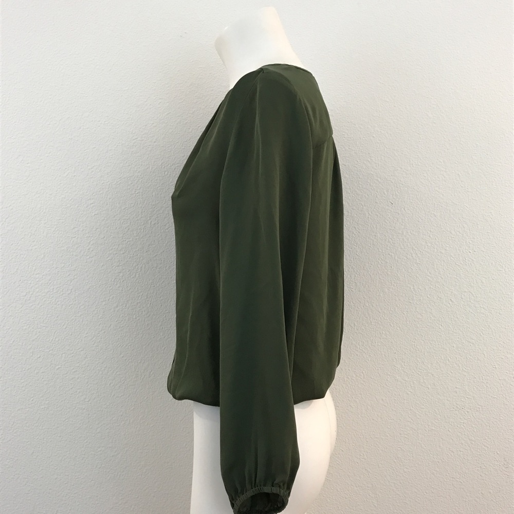 Joie V-neck Silk Tie Neck Tassel Blouse - Picture 4 of 8