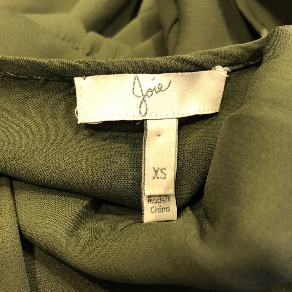 Joie V-neck Silk Tie Neck Tassel Blouse - Picture 8 of 8