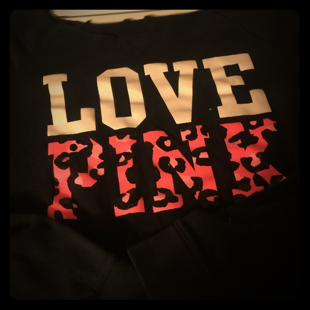 Victoria secret cut off sweat shirt size m