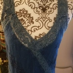 Unique denim blue dress