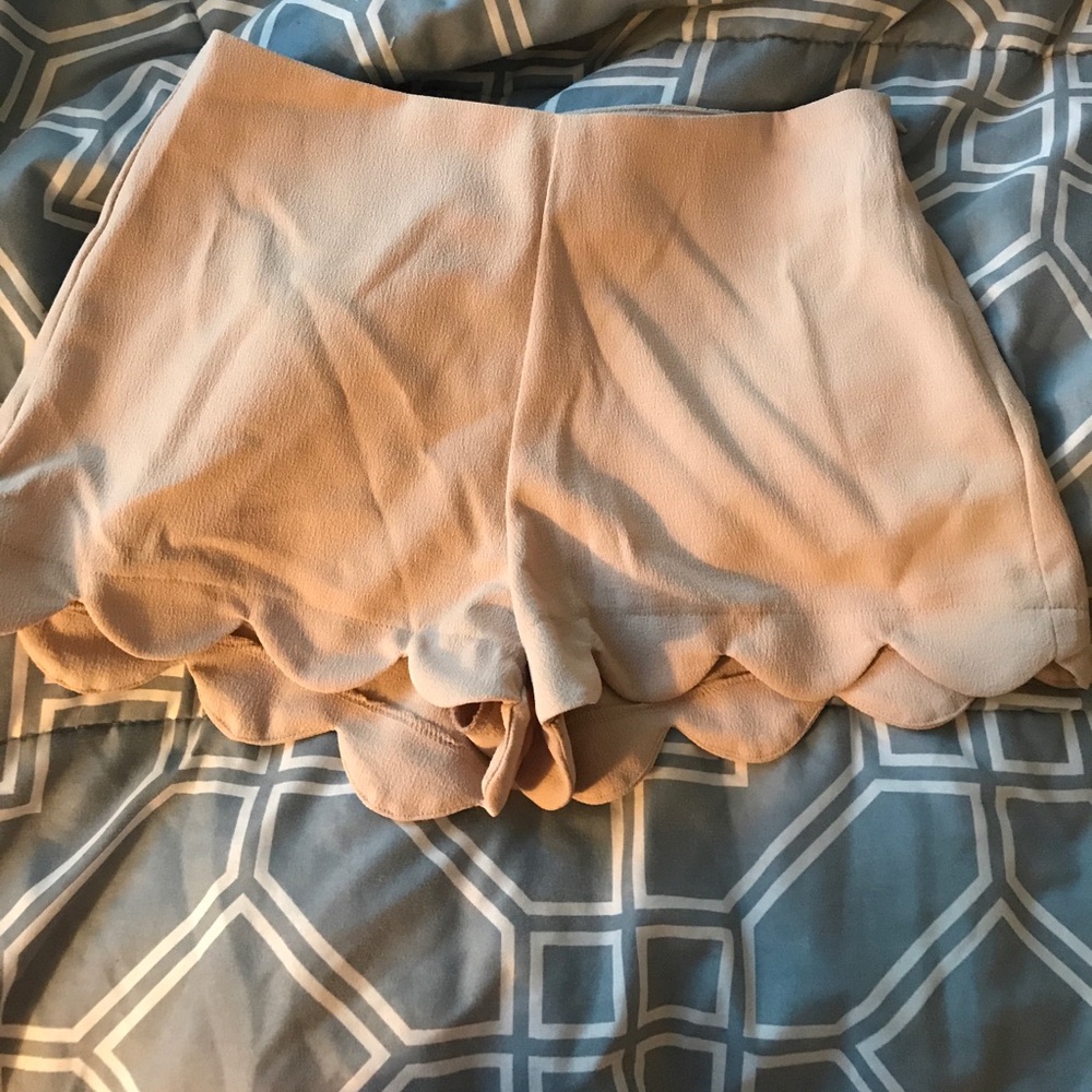 Scalloped shorts