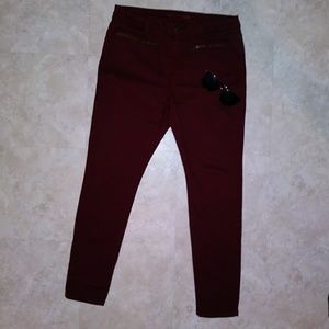 MK Skinny Jeans-Maroon