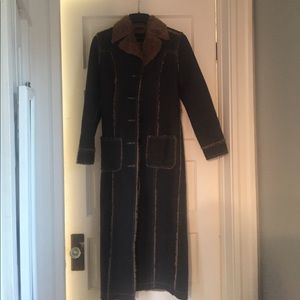 Sergio Valente long denim statement coat