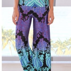 Polyester pants palazzo