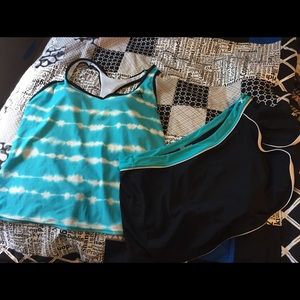 Tankini Two Piece Bathing Suit