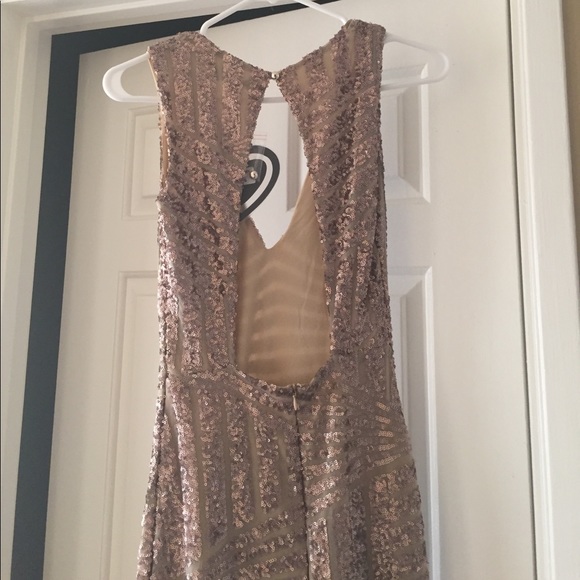Club L Gold Sequin Gown - Picture 2 of 2