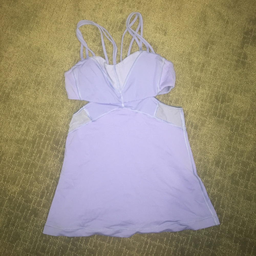 Purple lulu workout top