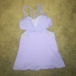 Purple lulu workout top