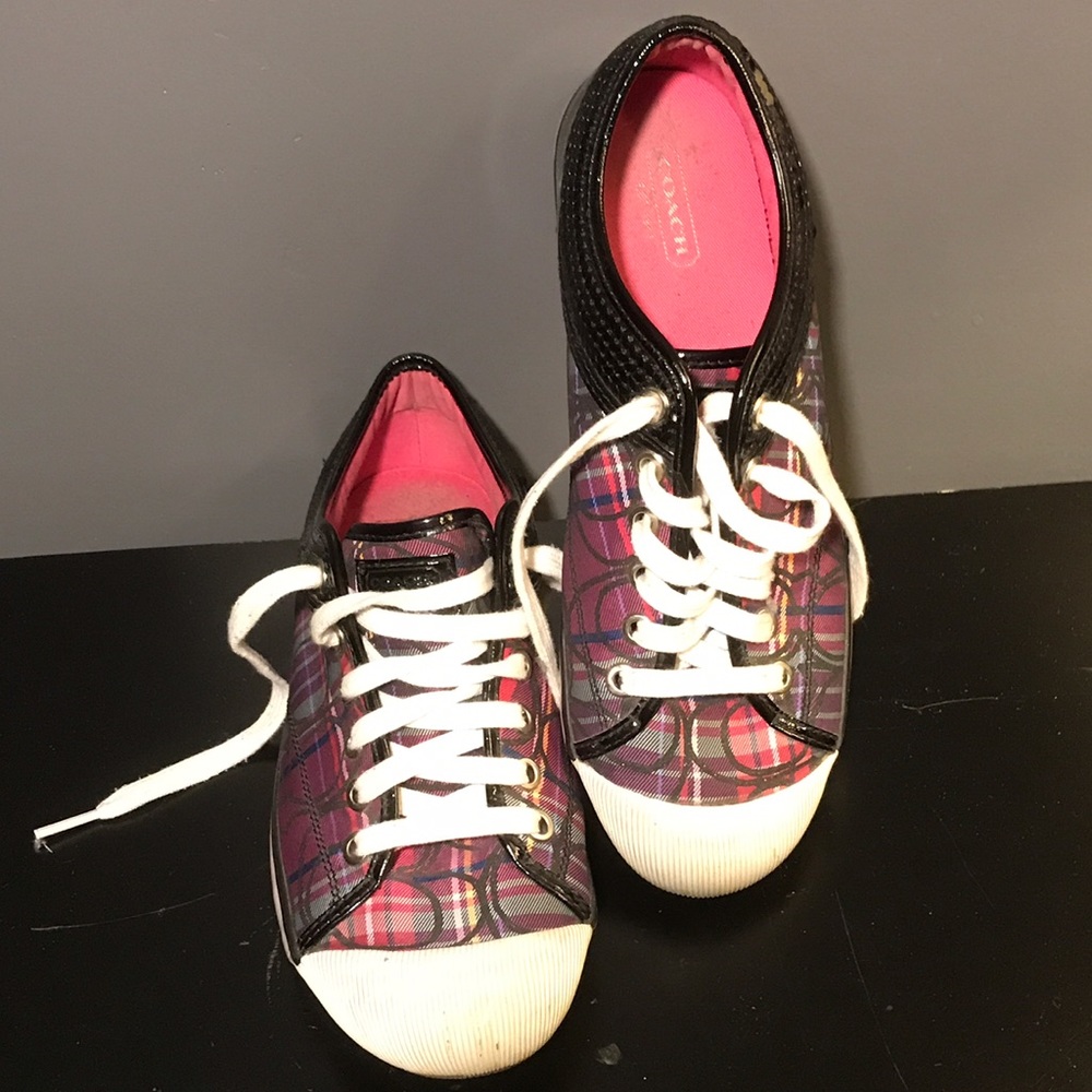 COACH Women's Sneakers Canvas w/Sequins - Size 8