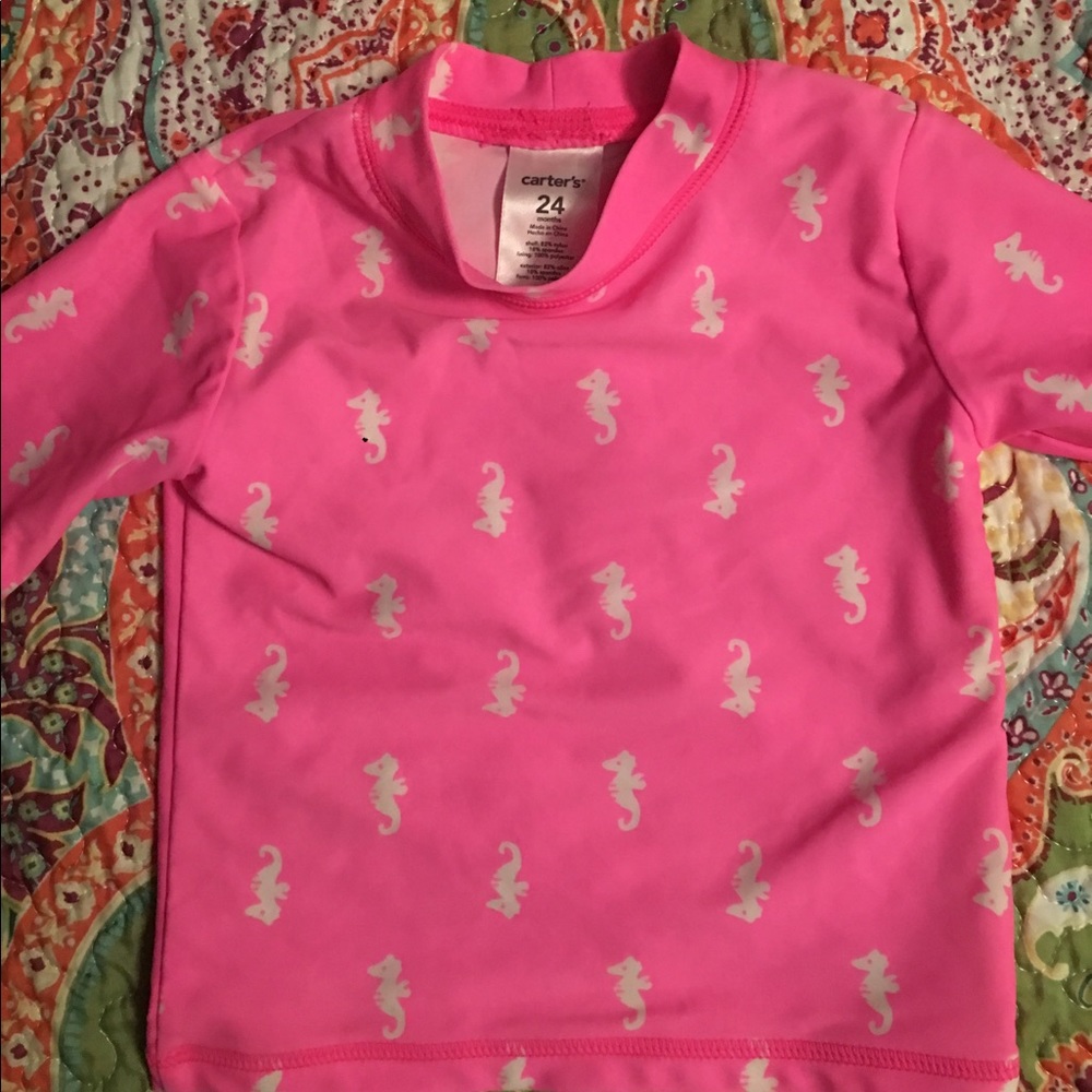 Carter's rash guard top.