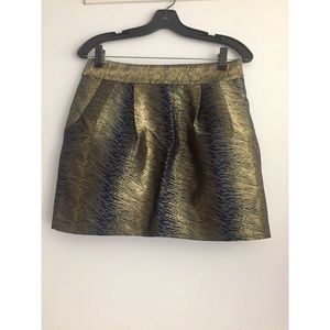 Club Monaco shimmering lined mini skirt Size 4