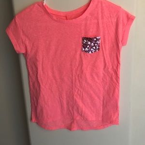 Justice bright pink t-shirt