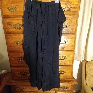 Ulla Popken Full Fit 100% Rayon Black Pants 5X