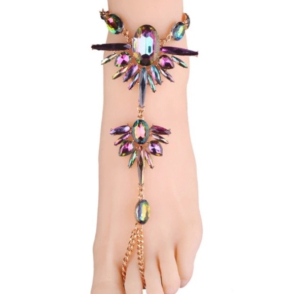 New Hand Made Crystal Anklets New - Picture 1 of 3