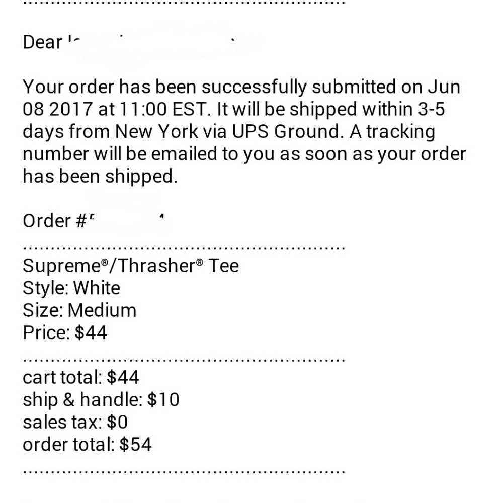 Supreme x Thrasher Size M white T-Shirt 100% Real - Picture 3 of 4