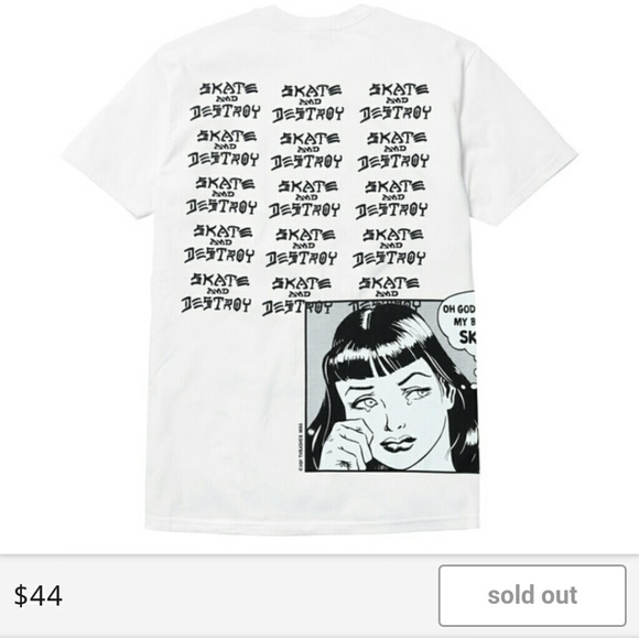 Supreme x Thrasher Size M white T-Shirt 100% Real - Picture 2 of 4