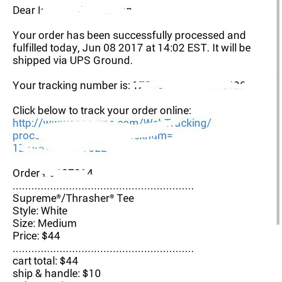 Supreme x Thrasher Size M white T-Shirt 100% Real - Picture 4 of 4