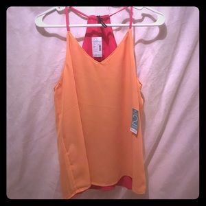 Reversible Bright Pink/Orange Top