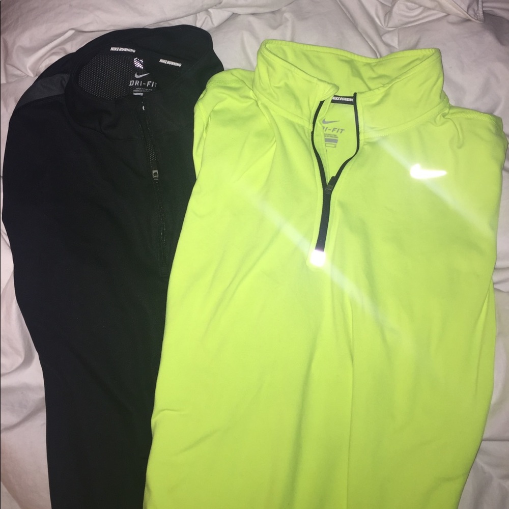 (2)Dri-fit. Nike Running. Nike Element. Pullovers