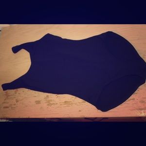 Plain black Bodysuit/ leotard