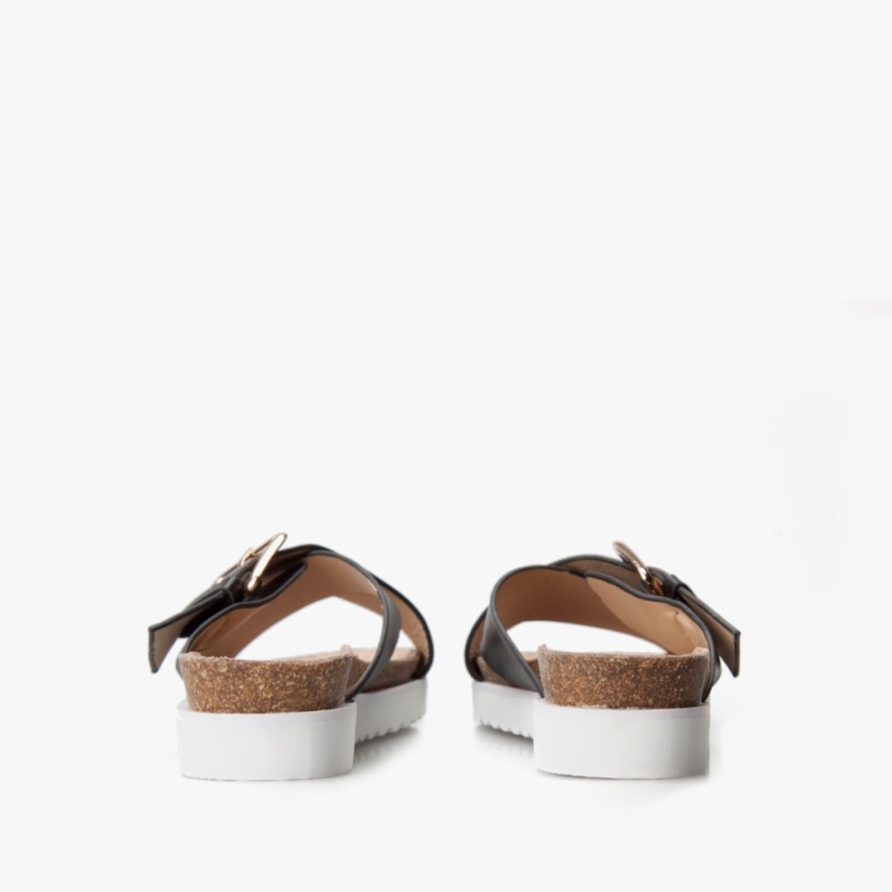 Distressed Oversized Buckle Lug Sole Sandals - Picture 8 of 8