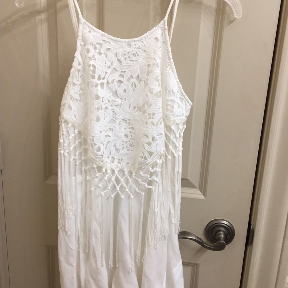 Summer fringe romper