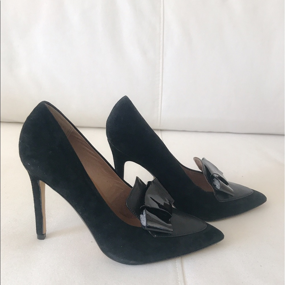 Nina Original Reason Heels- Black Suede