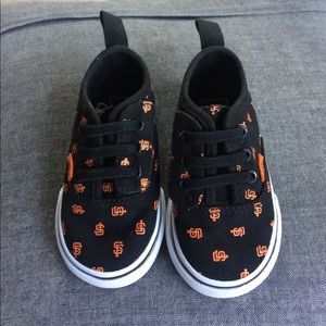 SF Giants Vans toddler Size 5 like new!