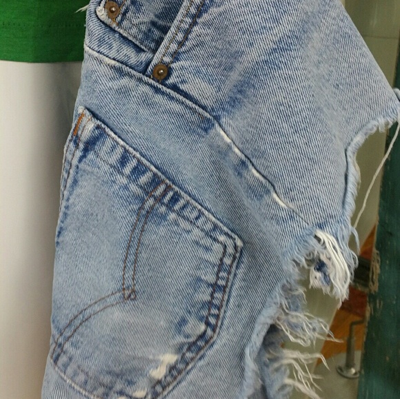 VA-VA VINTAGE 70'S DAISY DUKE JEAN CUT OFF SHORTS - Picture 2 of 4