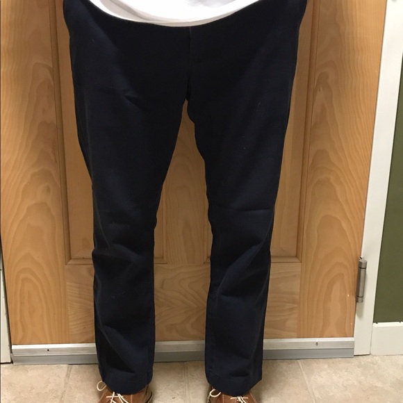 J. Crew navy mens sutton broken in chino - Picture 1 of 3