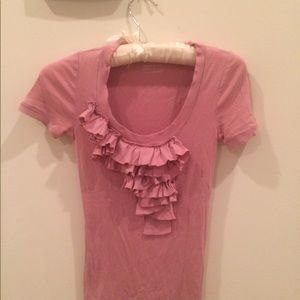 J. Crew perfect fit ruffle tee