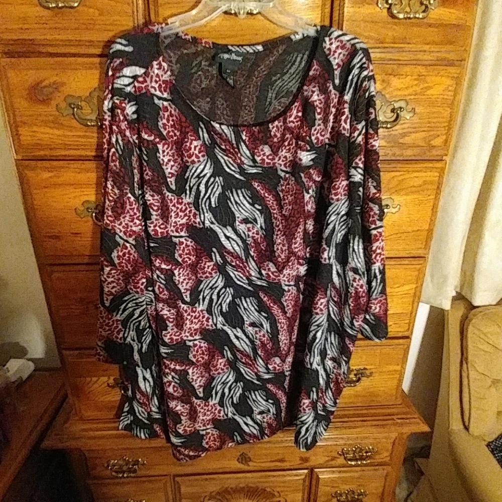 Funky Fresh Maggie Barnes by Catherines 5X Blouse