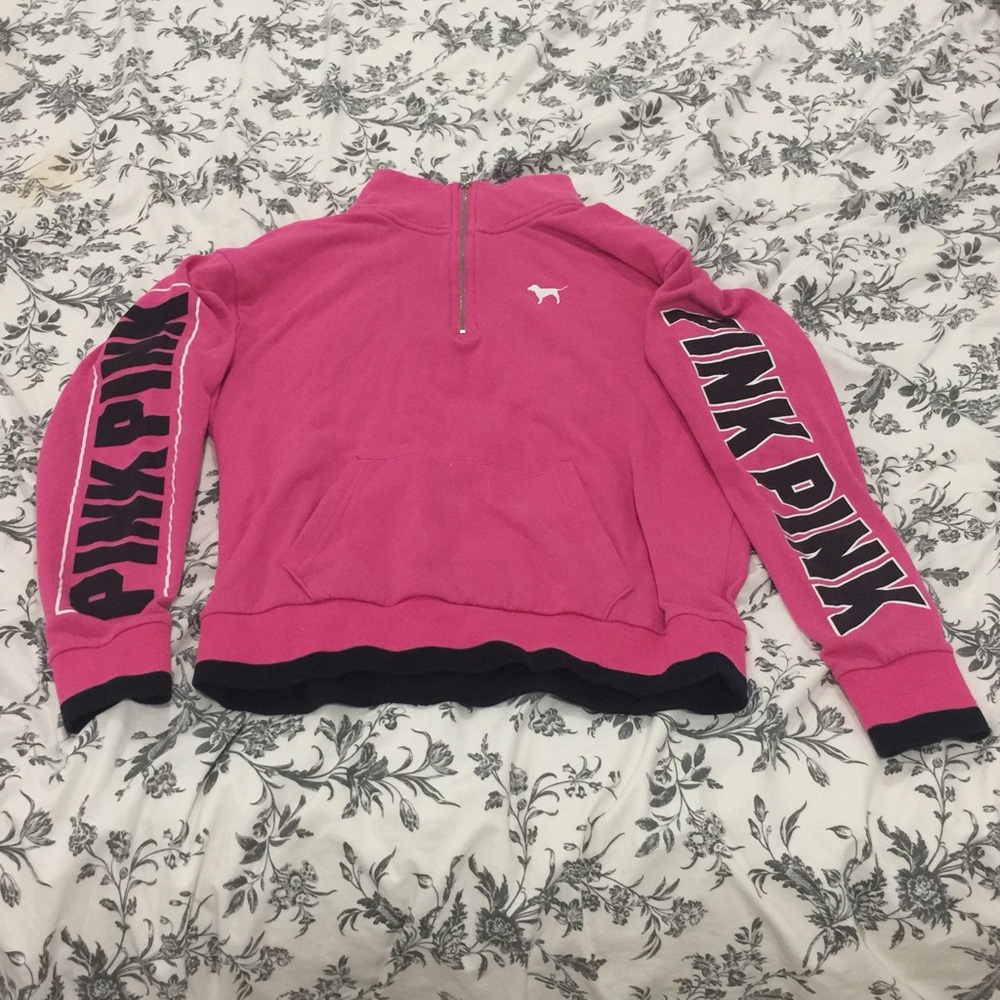 VS Pink Quarter Zip Jacket