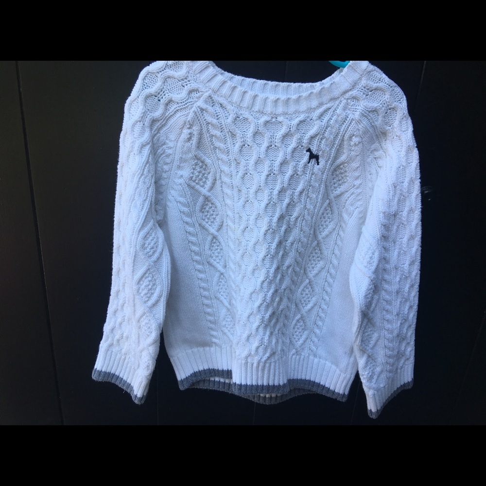 Cable knit sweater