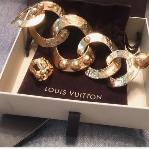 Louis Vuitton Jewelry - Louis Vuitton Martele Collection bracelet and ring