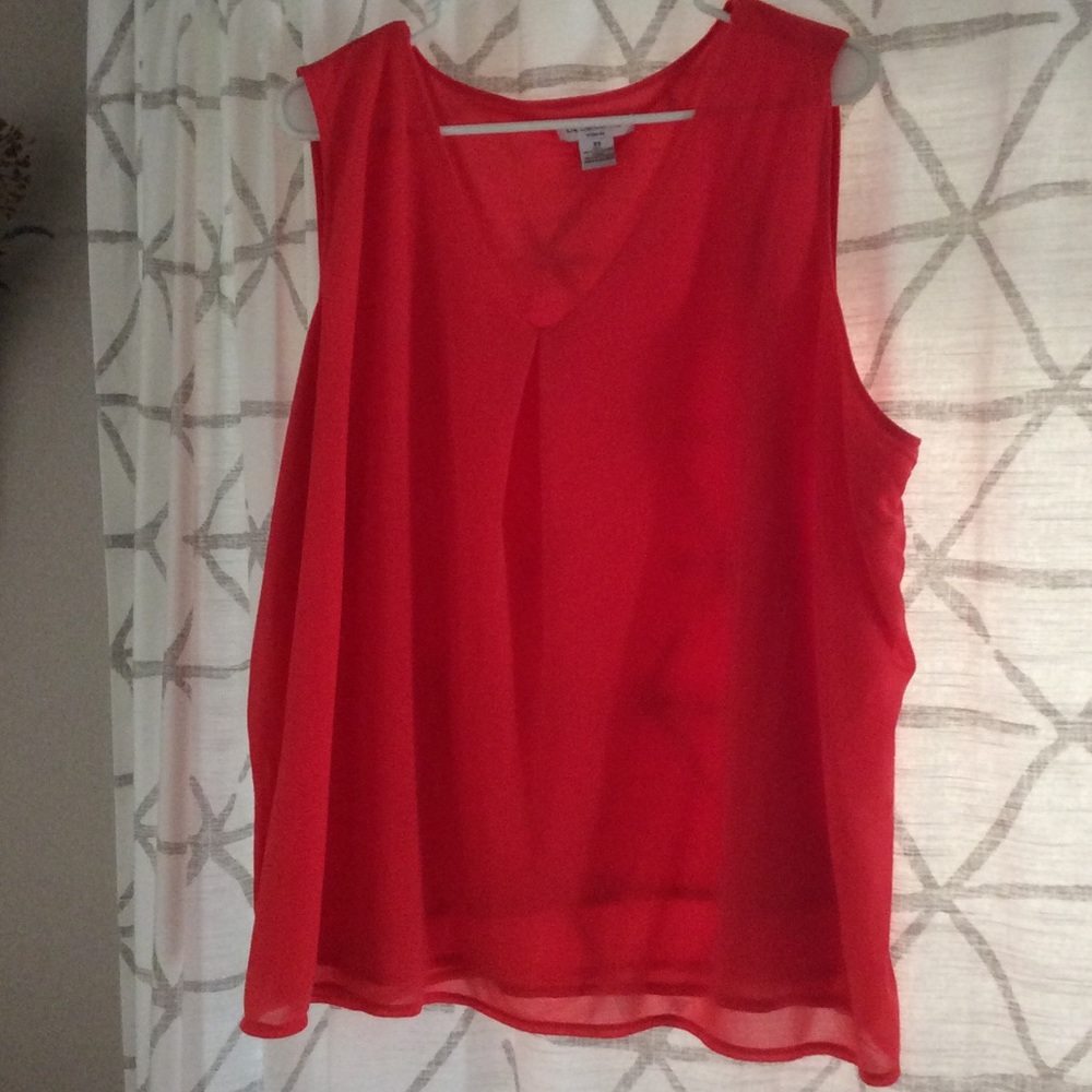 Coral Chiffon Dressy Tank