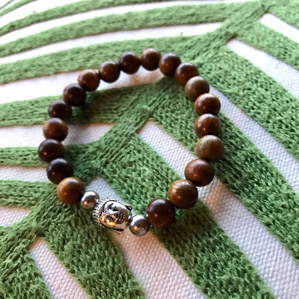 Sandalwood Buddha Mala Bracelet