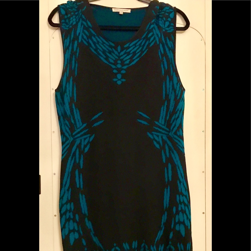 Rebecca Minkoff Greta Optick black knit dress