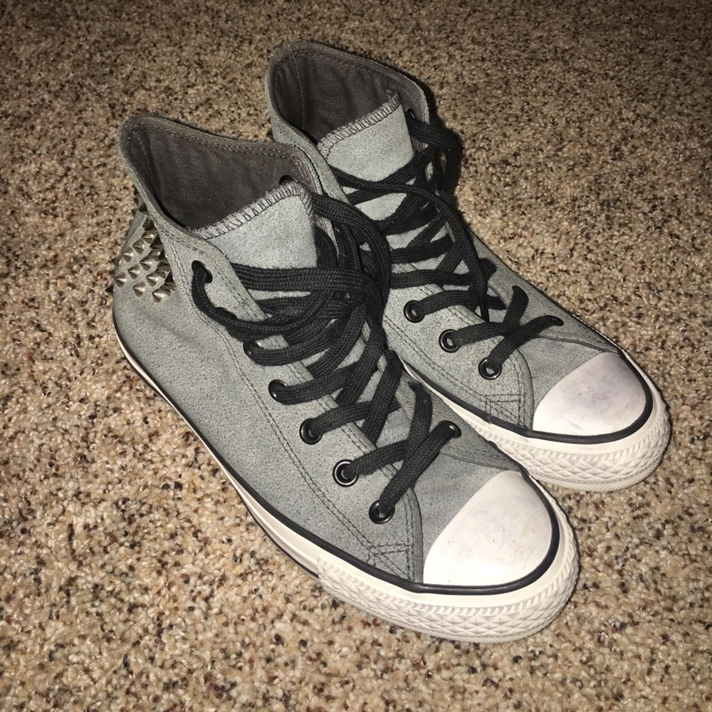 Limited Edition Grey Studded Converse!