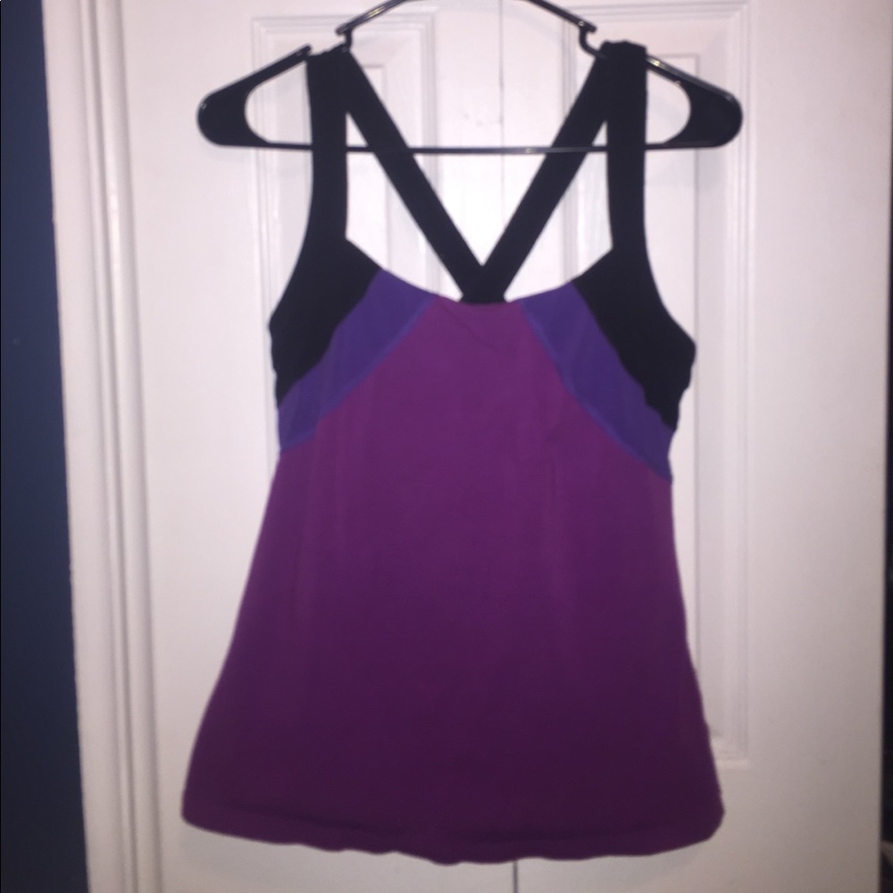 Cross back tank top