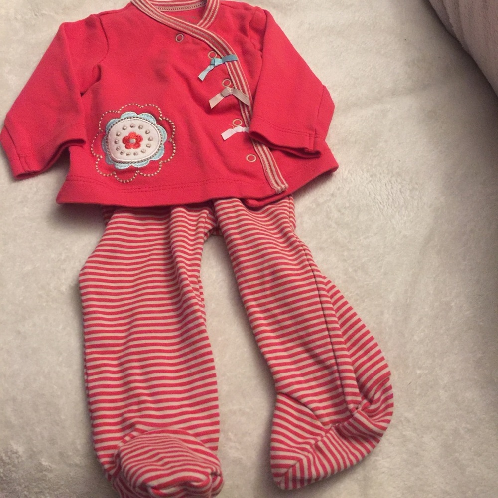 Kimono top and Footie bottoms 3m