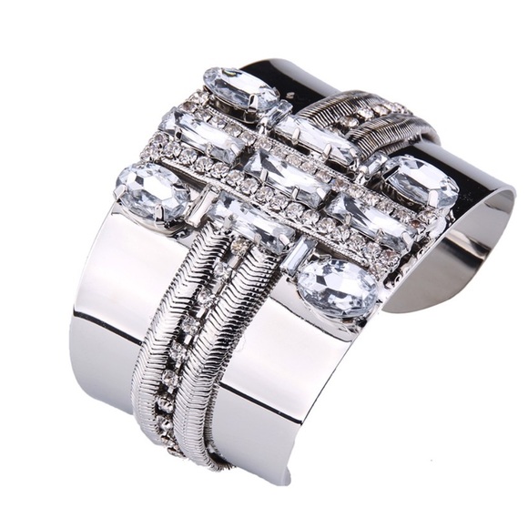 New Beautiful Rhinestone Bangle Beautiful - Picture 1 of 4