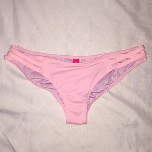 Victoria's Secret Baby Pink Strappy Bikini Bottoms
