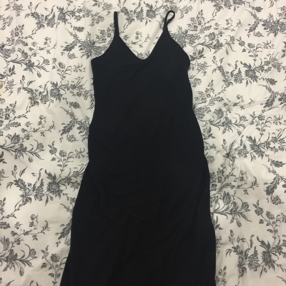 Black Maxi with Side Slit