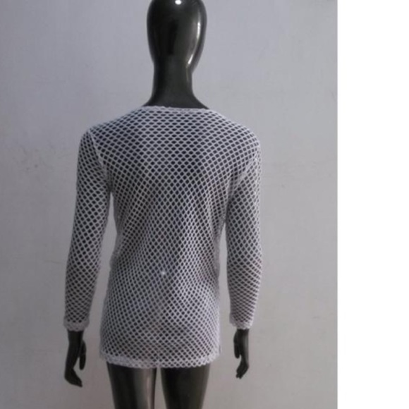 NEW Crocheted Knit Cover Up Sheer Sexy - Picture 6 of 8