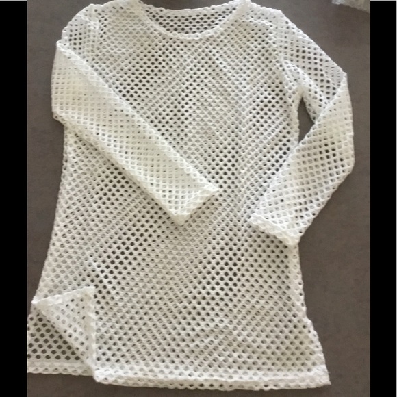 NEW Crocheted Knit Cover Up Sheer Sexy - Picture 7 of 8