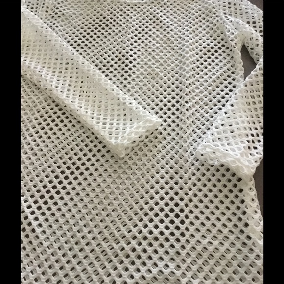 NEW Crocheted Knit Cover Up Sheer Sexy - Picture 8 of 8