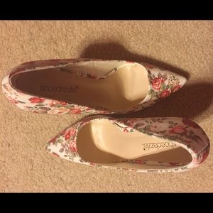 JustFab Floral Heels
